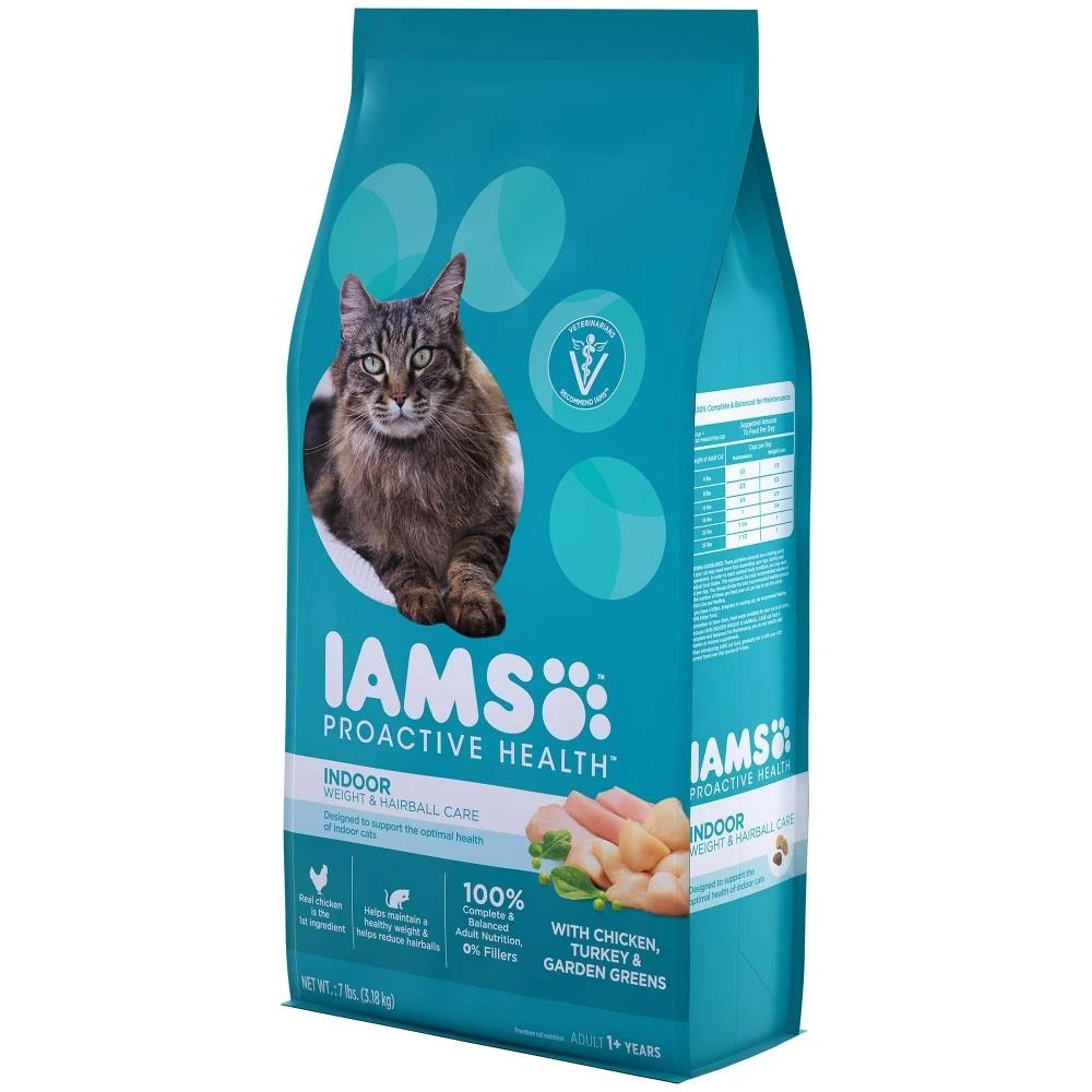 Iams Proactive Health Indoor Weight And Hairball Care Dry Cat Food - Image 2