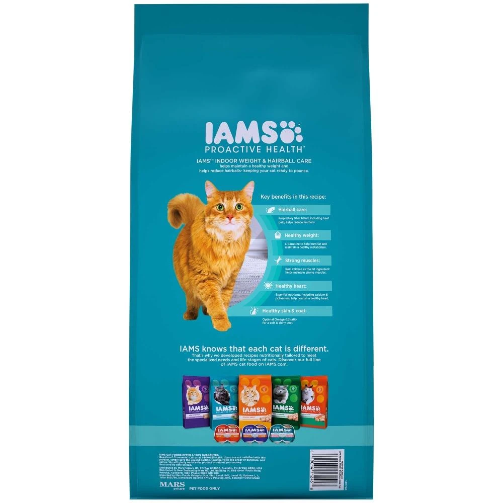 Iams Proactive Health Indoor Weight And Hairball Care Dry Cat Food - Image 3