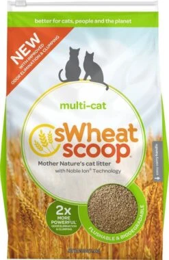 SWheat Scoop Fast Clumping Natural Multi Cat Litter