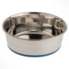 OurPets Premium Rubber-Bonded Stainless Steel Bowl