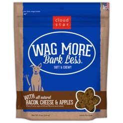 Cloud Star Wag More Bark Less Soft And Chewy Bacon Cheese And Apples Dog Treats