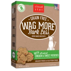 Cloud Star Wag More Bark Less Oven Baked Grain Free Chicken And Sweet Potatoes Dog Treats