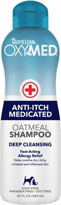 TropiClean OxyMed Medicated Anti-Itch Shampoo For Pets