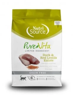 NutriSource® PureVita™ Grain Free Duck & Red Lentils Dry Cat Food