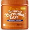 Zesty Paws Turmeric Curcumin Bites Joint & Immune Health Duck Soft Chews For Dogs