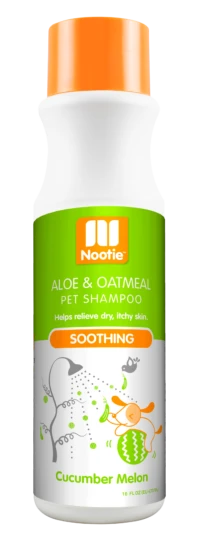 Nootie Soothing Aloe & Oatmeal Cucumber Melon Shampoo For Dogs