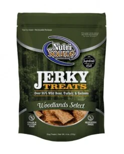 NutriSource® Woodlands Select Grain Free 95% Wild Boar, Turkey, & Salmon Jerky Dog Treats