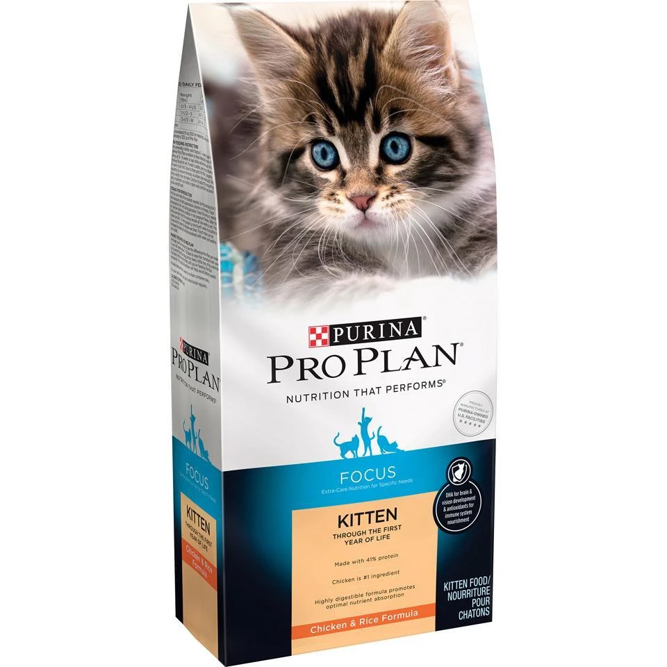 Purina Pro Plan Focus Chicken & Rice Formula Kitten Dry Cat Food - Image 2