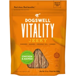 Dogswell Vitality Jerky Treats, Chicken Mango