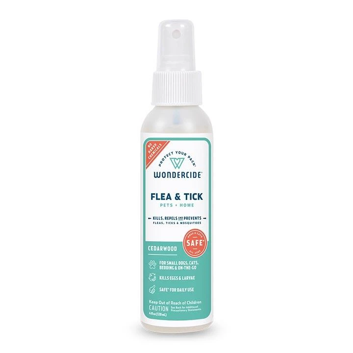 Wondercide Cedarwood Flea & Tick Spray For Pets + Home With Natural Essential Oils