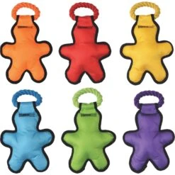 Multipet Cross-Ropes Tug 'O Man 14 In. Tough Tug Rope Dog Toy