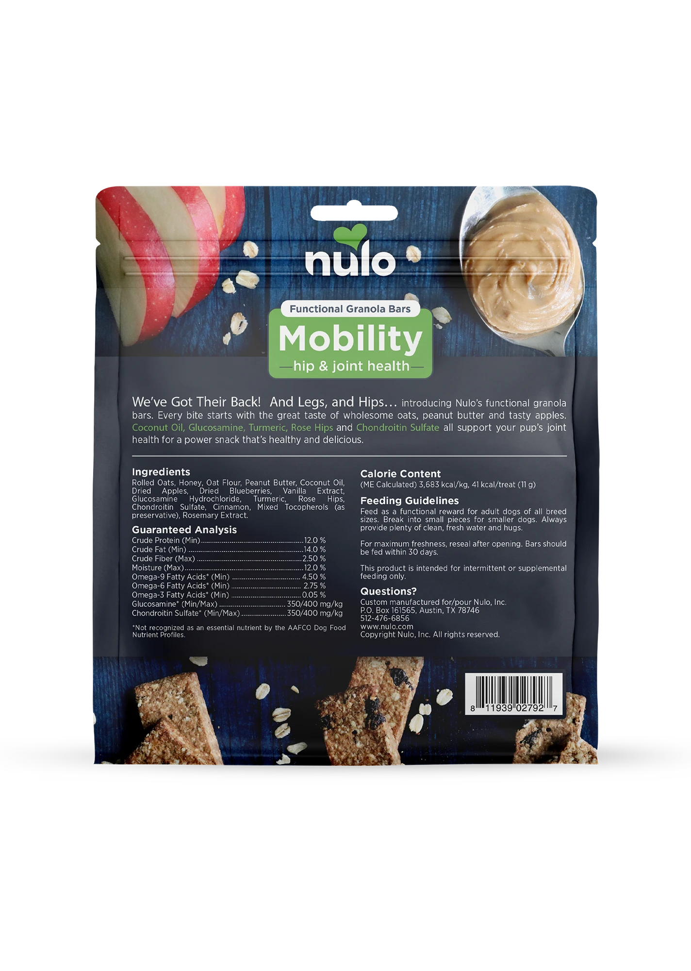 Nulo Mobility Hip & Joint Health Functional Granola Bars For Dogs - Image 3