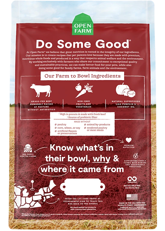Open Farm Grass-Fed Beef Dry Dog Food - Image 2