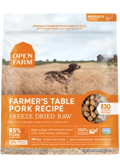 Open Farm Farmer’s Table Pork Freeze Dried Raw Dog Food
