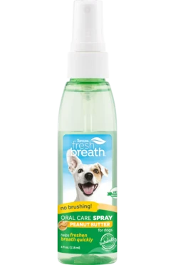 TropiClean Fresh Breath Peanut Butter Oral Care Spray For Pets