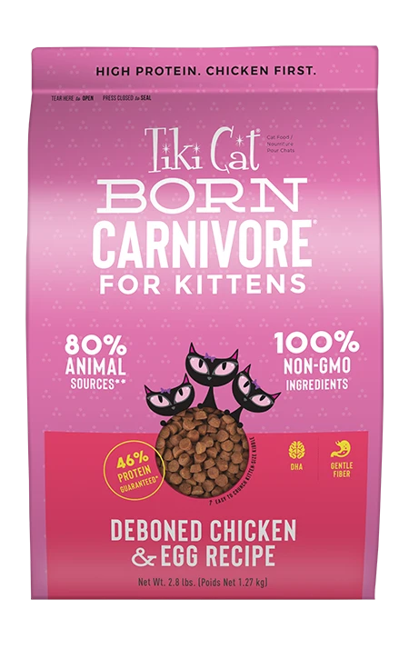 Tiki Cat® Born Carnivore™ For Kittens Deboned Chicken & Egg