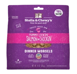 Stella & Chewy's Yummy Lickin' Salmon & Chicken Freeze-Dried Morsels Cat Food