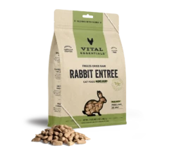 Vital Essentials Freeze-Dried Rabbit Entrée Cat Food Mini Nibs