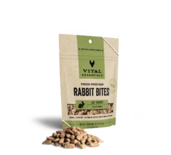 Vital Essentials Freeze Dried Raw Rabbit Bites Cat Treats