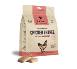 Vital Essentials Chicken Freeze-Dried Raw Entrée Cat Food Mini Patties