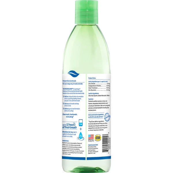 TropiClean Fresh Breath Advanced Whitening Dental Health Solution For Dogs - Image 3