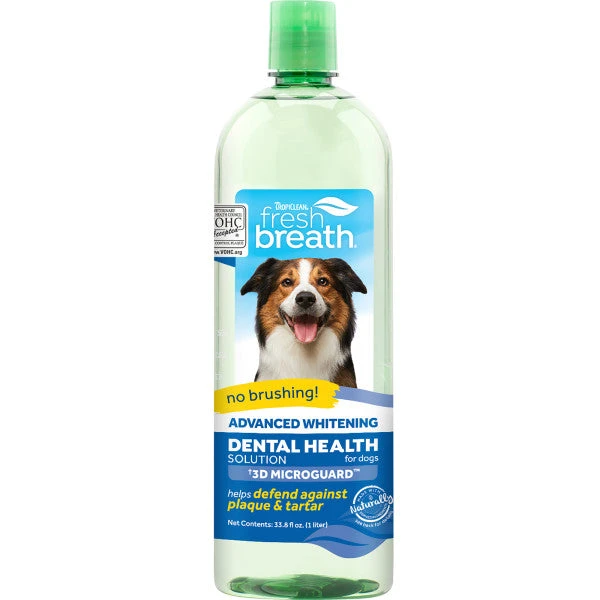 TropiClean Fresh Breath Advanced Whitening Dental Health Solution For Dogs - Image 2