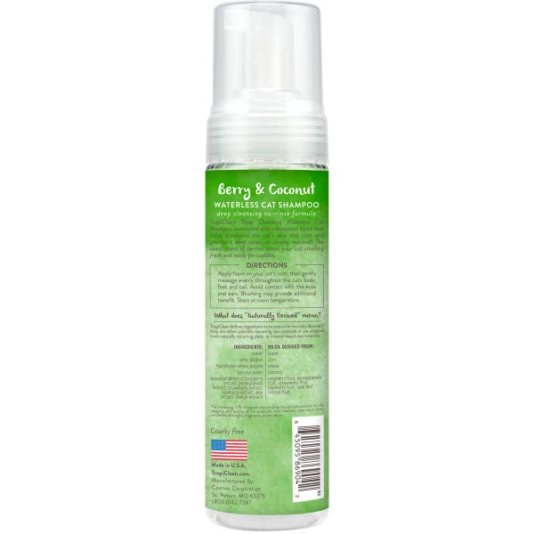 TropiClean Deep Cleansing Waterless Cat Shampoo - Image 2