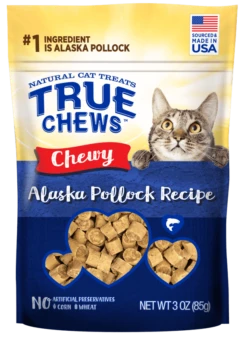 TRUE CHEWS® CHEWY ALASKA POLLOCK RECIPE CAT TREATS