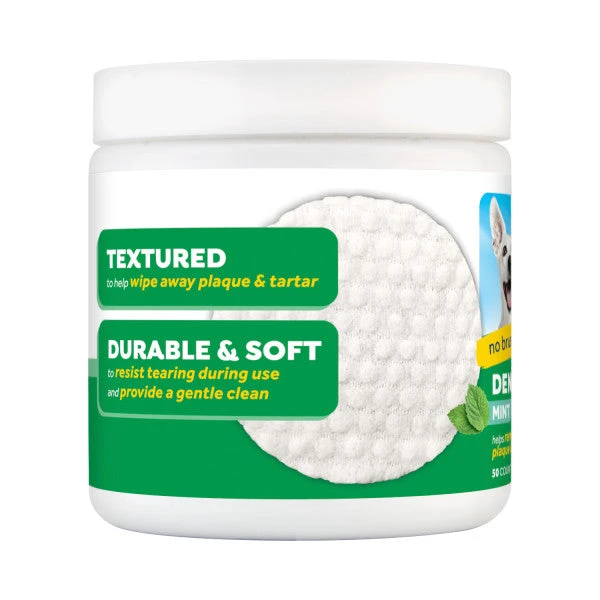 TropiClean Fresh Breath Dental Wipes For Dogs - Image 2