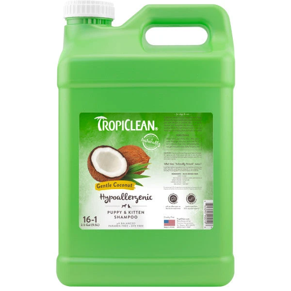 TropiClean Gentle Coconut Hypoallergenic Puppy & Kitten Shampoo - Image 3